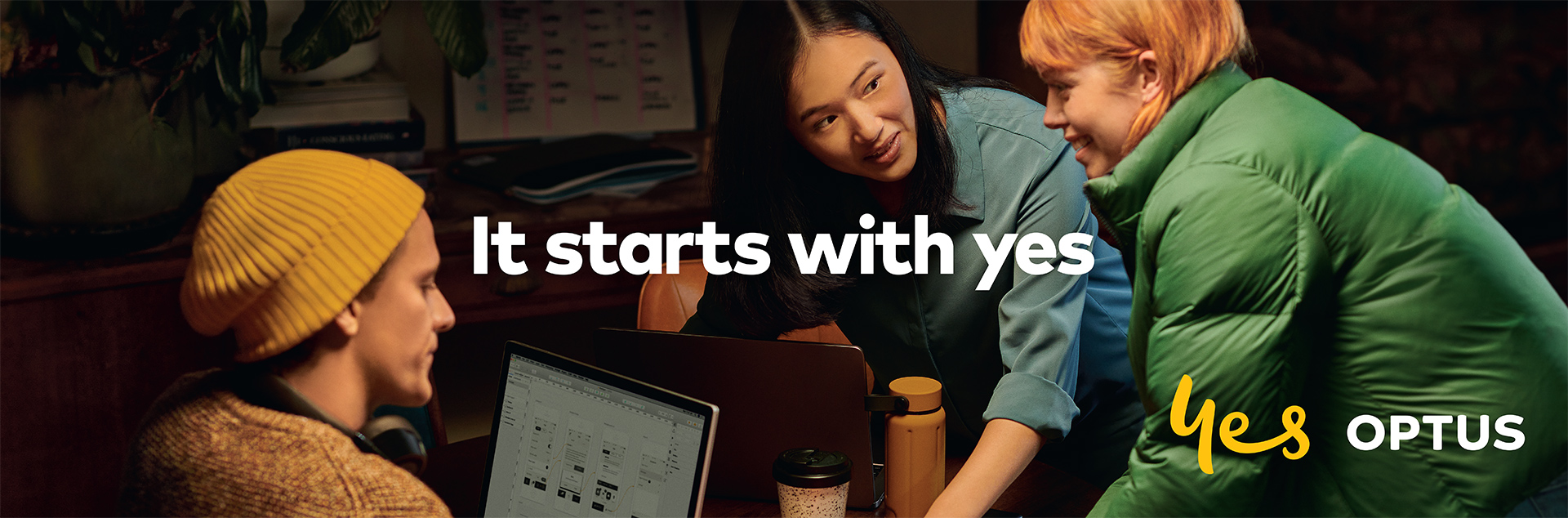 Photographer: Saskia Wilson - OPTUS, It all starts with Yes, September 2020