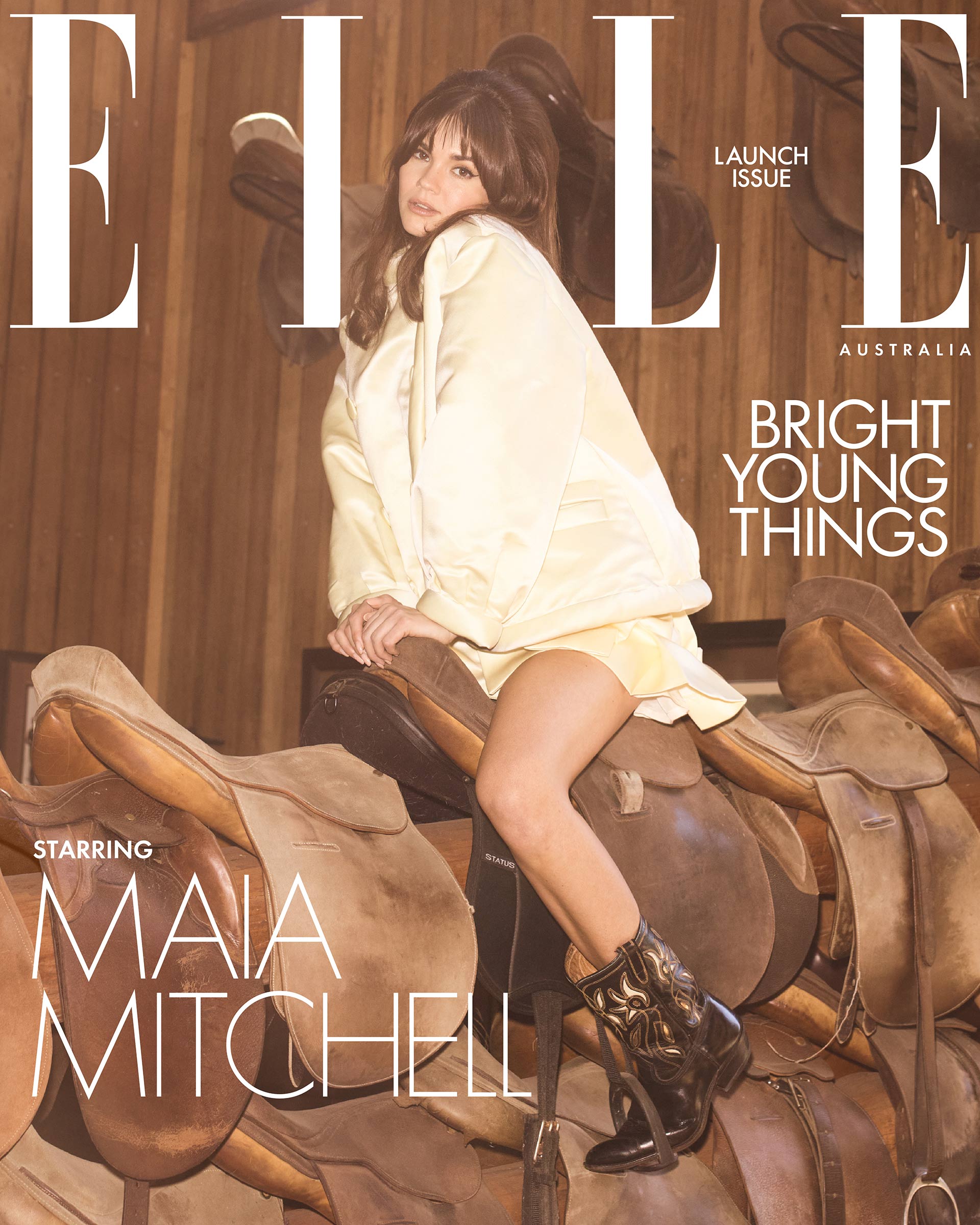Elle Australia Maia Mitchelle February, 2024 by  Simon Eeles