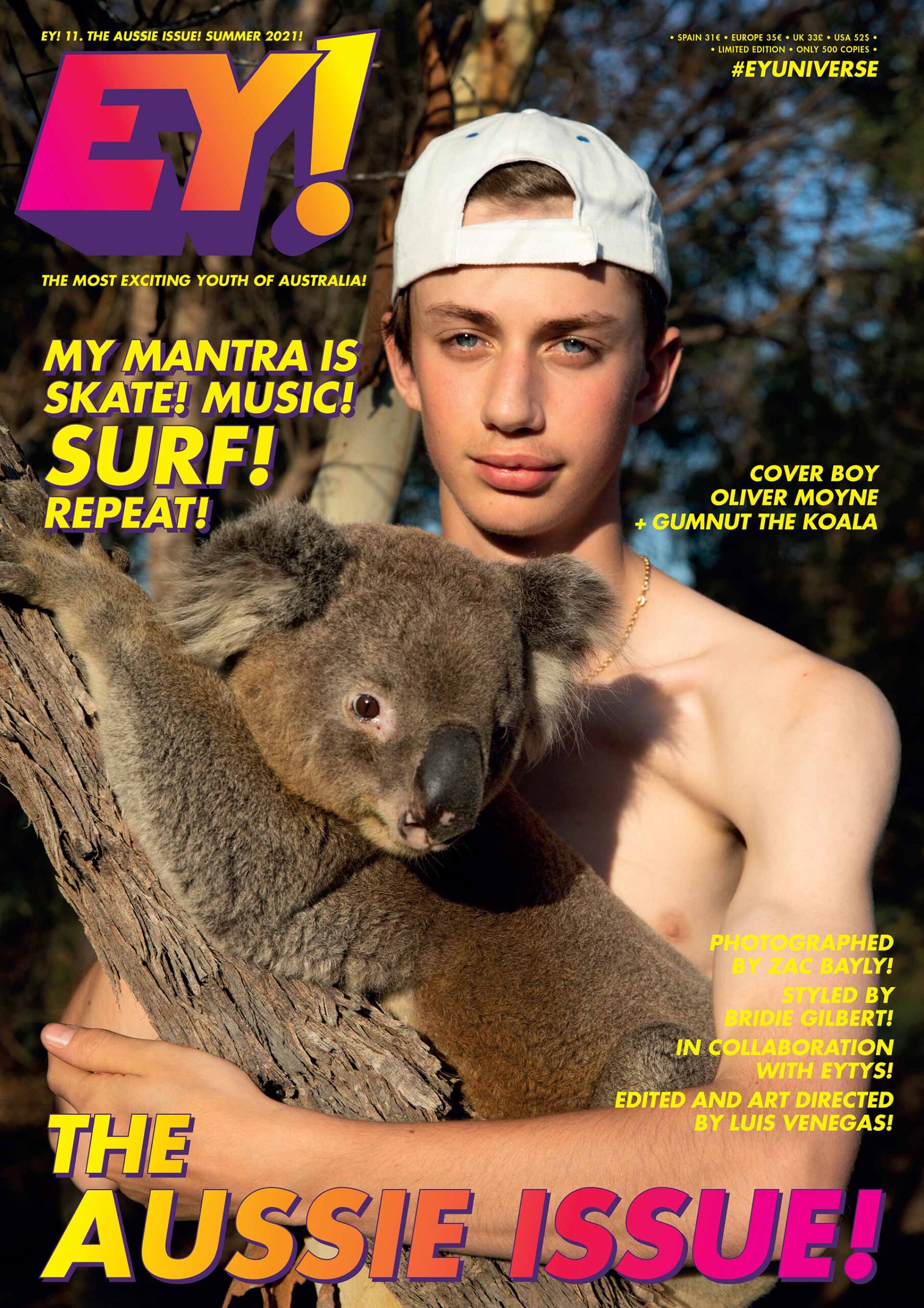 EY! x EYTYS The Australia Issue January, 2022 by  Zac Bayly
