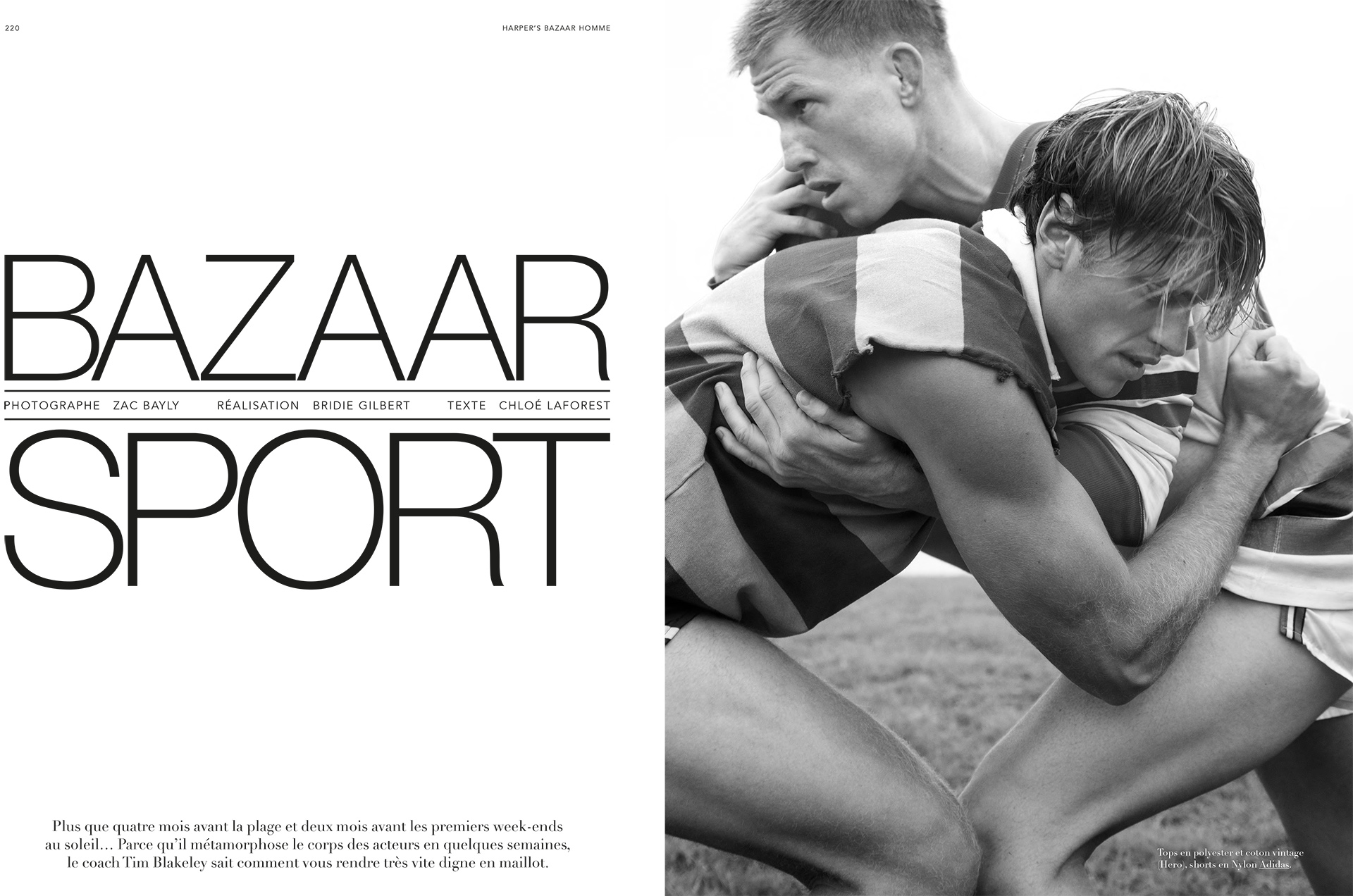 Harpers Bazaar France Homme Sport March, 2026 by  Zac Bayly