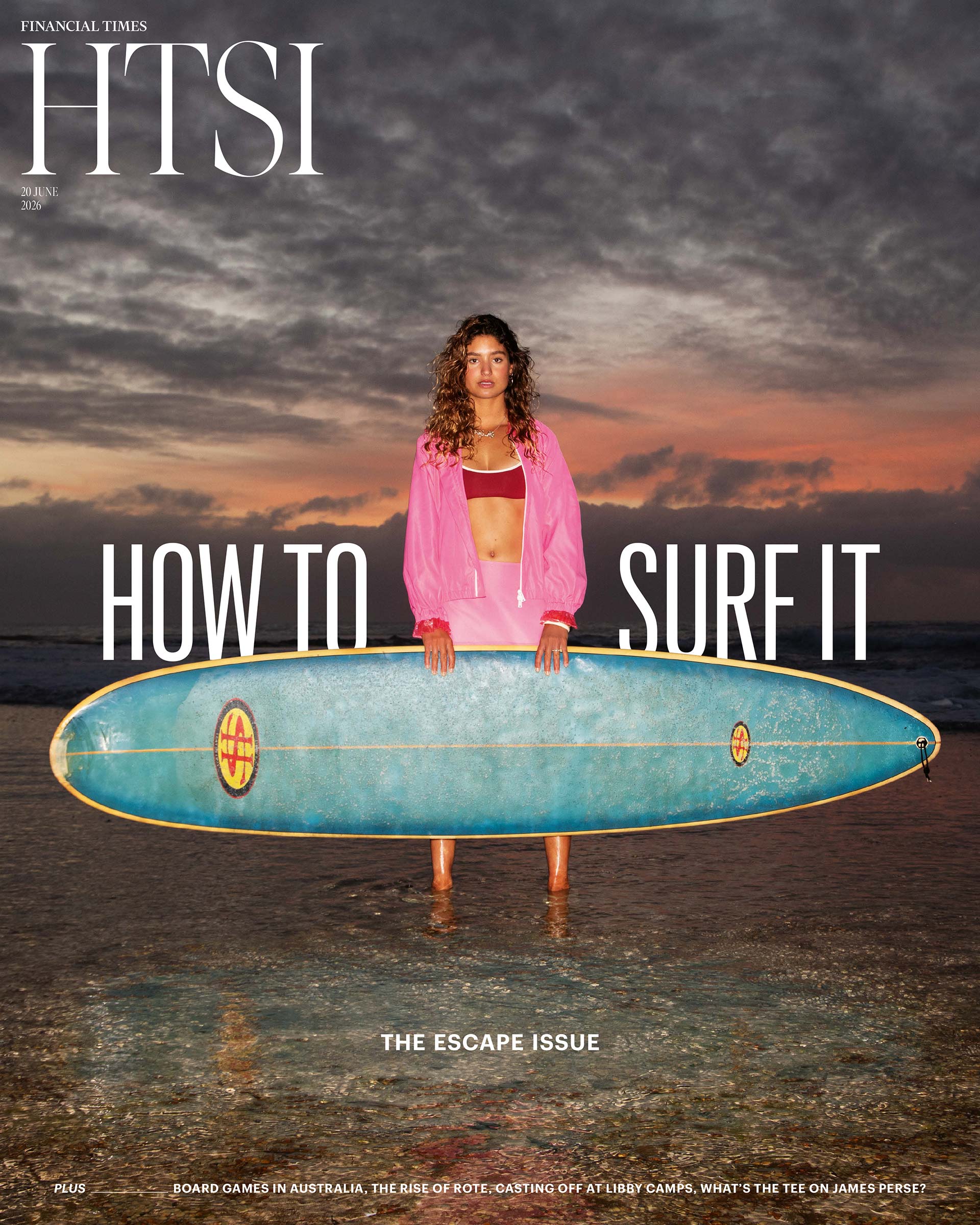 HTSI Magazine Fashion Surfers cover July, 2026 by  Zac Bayly